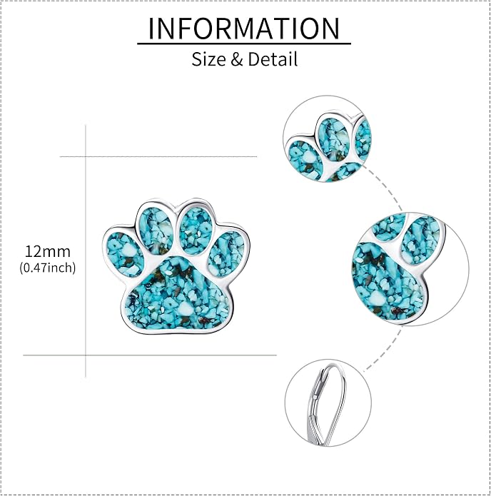 Butterfly/Paw Print/Highland Cow/Cat/Dog/Hummingbird/Dragonfly Earrings 925 Sterling Silver Animal Hypoallergenic Drop Dangle Earrings Animal Valentine's Day Jewelry for Women