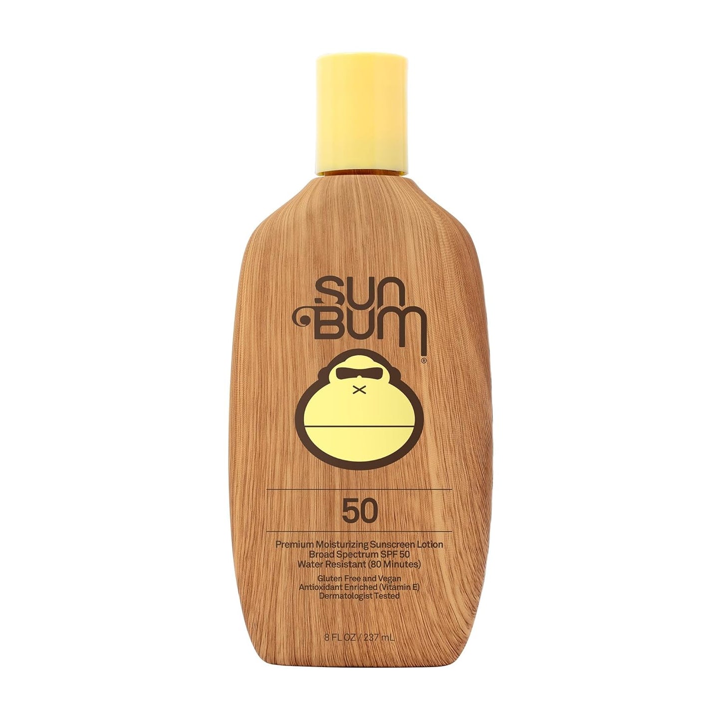 Sun Bum Original SPF 50 Sunscreen Body Lotion - Broad Spectrum Moisturizing Sunscreen with Vitamin E - Hawaii 104 Act Compliant (Made without Octinoxate & Oxybenzone) - 8 oz