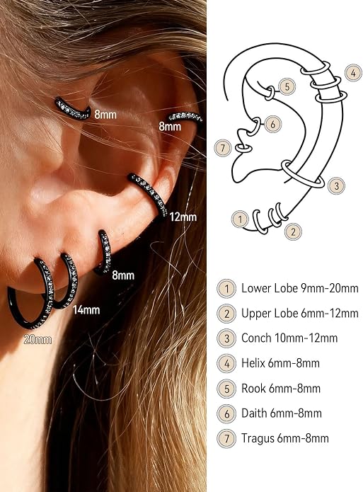 FaithHeart 925 Sterling Silver Post Huggie Hoop Earrings for Women, Silver Small Hoop Earring, Hypoallergenic Cartilage Earrings for Women