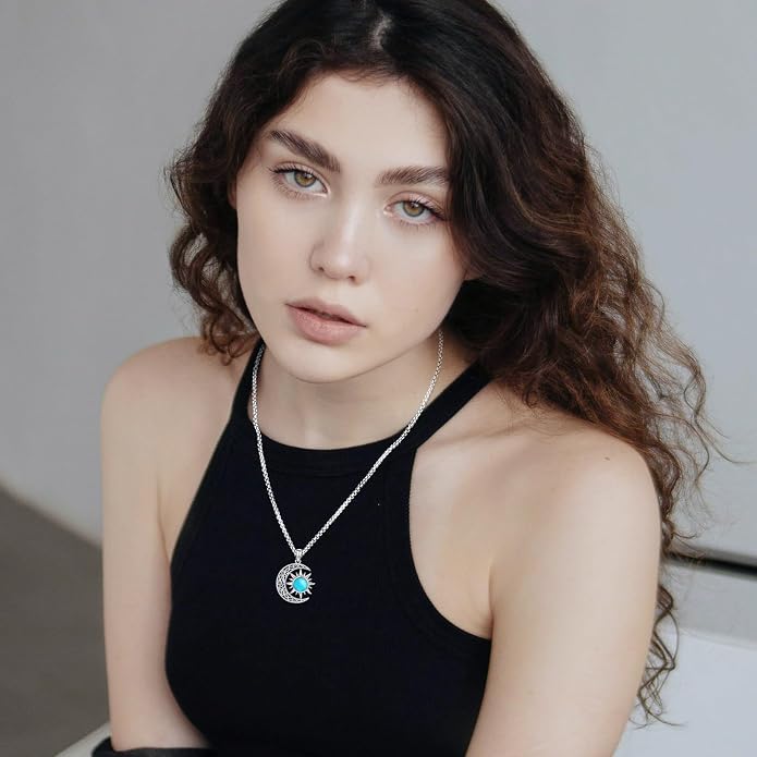 Pentagram/Celtic Knot/Witches Knot/Santa Muerte/Triple Moon Goddess/Baphomet/Hecate Necklace Sterling Silver Magic Wiccan Amulet Pagan Jewelry for Women Men