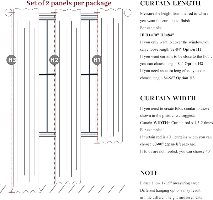 Dark Olive Green Curtains 60 Inch Length Extra Wide Pleated Black Out 84 Inch Long for Living Room, Linen Thick Sliding Glass Door Heavy Duty Insulated Large Window Drapes (60"Wx84"Lx 2Panels Loden)