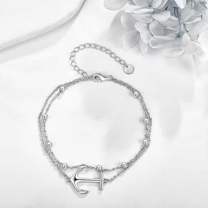 Heart/Starfish/Pineapple/Anchor/Sea Turtle/Butterfly/Celtic/Whale Tail bracelet Anklets for Women 925 Sterling Silver Anklets Jewelry for Women