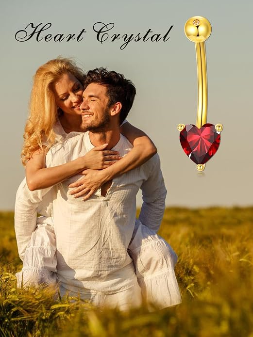 Sterling Silver 14G Belly Button Rings Cross/Cat/Butterfly/Cow/Skull/Birthstone Heart Navel Rings 16mm Body Piercing Jewelry for Women