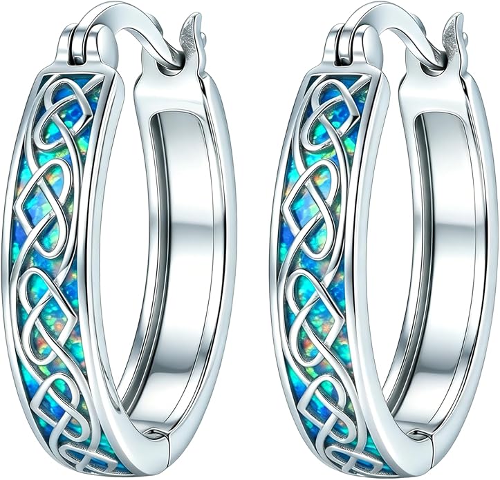 Opal/Turquoise Huggie Earrings 925 Sterling Silver Opal/Turquoise Small Animal Huggie Hoop Earrings Animal Huggies Earring Jewelry Gifts for Women Mom Her