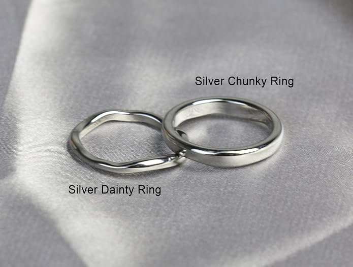 Gold Rings for Women Men Non Tarnish, Waterproof Chunky 14K Gold Plated Dainty Stackable Rings Trendy Statement Pinky Thumb Rings Engagement Eternity Wedding Band Ring Stacking Gold Jewelry Size 3 4 5 6 7 8 9 10 11