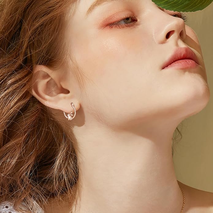 Cute Animal Leverback Earring 925 Sterling Silver Summer Bohemia Beach Theme Earrings for Women