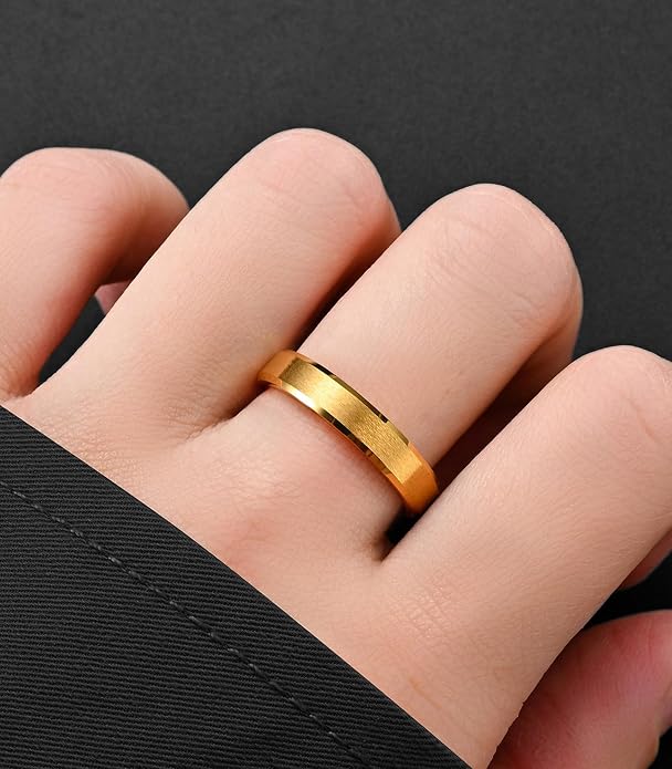 King Ring Tungsten 4/6/8/10mm Rings – Super Polished Matt Finish Tungsten Rings – Designed in USA