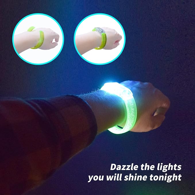 M.best 35pcs Glow Bracelets Glow in The Dark Party Supplies Bracelets Toys for Kids Birthday Halloween Christmas Party Favors