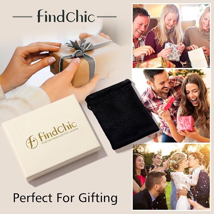 FindChic Hypoallergenic Sterling Silver Small Bar/Heart/Dot/Triangle/Butterfly/Lightning Studs Earrings Minimalist Geometric Jewelry Valentine Gifts for Women Men Girls, with Gift Box