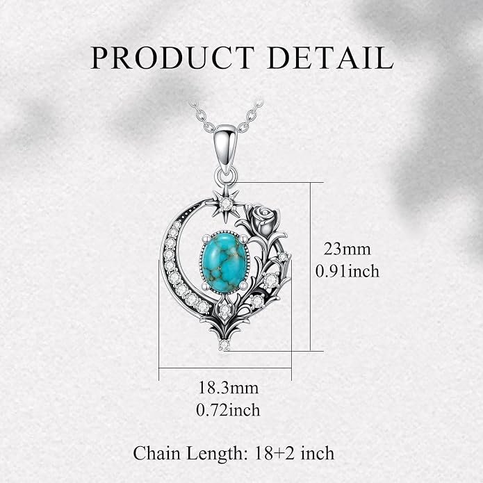 PELOVNY Celtic Knot Necklaces for Women 925 Sterling Silver Gemstone/Birthstone Teardrop Infinity Necklace Irish Celtic Pendant Jewelry Gifts for Mom Daughter Wife