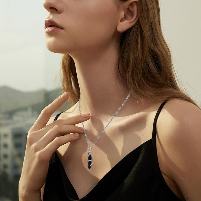 Crystal Necklace 925 Sterling Silver Rose/Sunflower Necklace for Women Jewelry Gifts for Women