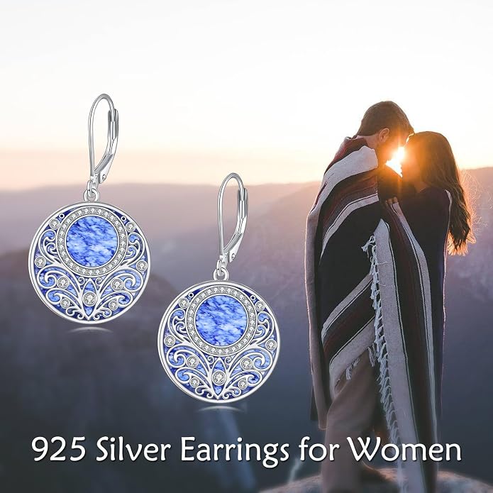 Teardrop Earrings Sterling Silver Filigree Irish Celtic Teardrop Drop Earrings Jewelry Gifts For Women