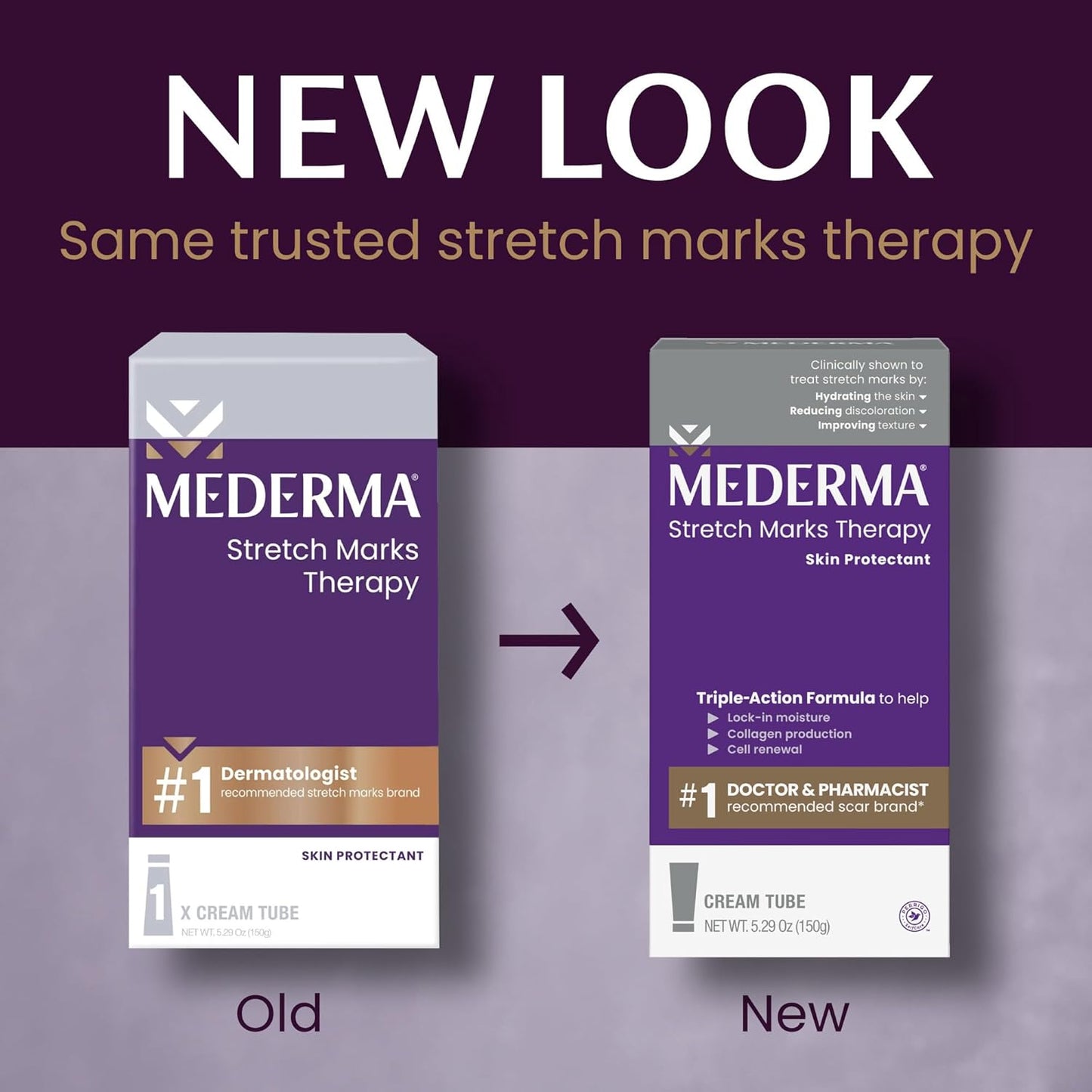 Mederma Stretch Marks Therapy, Helps Prevent and Treat Stretch Marks, Safe to Use When Pregnant, Pregnancy Skin Care, 5.29 oz (150g)