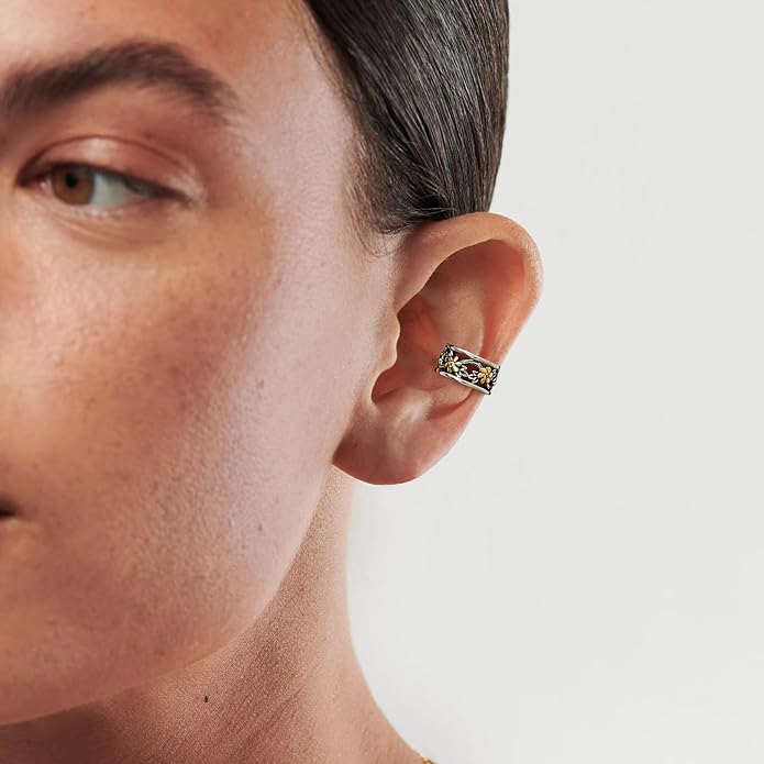 Cuff Earrings 925 Sterling Silver Ear Cuff Earrings Non-Piercing Fake Helix Cartilage Cuff Earrings Various Styles Ear Cuffs Fine Jewelry for Women