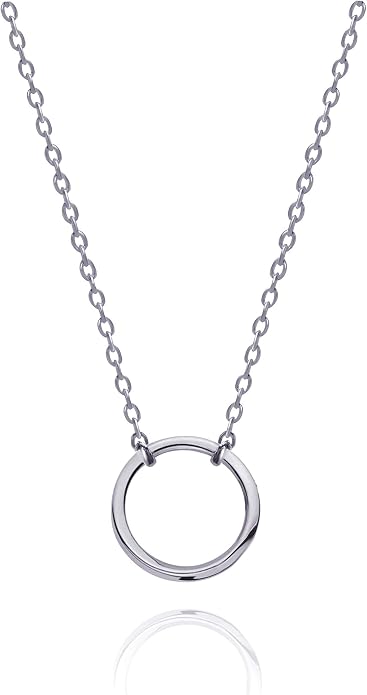 S.Leaf 18K Gold Plated Cubic Zirconia Choker Necklace for Women 925 Sterling Silver Layered Coin Moon Star Heart Circle Crystal Lariat Pendant Necklaces Gifts for Women Trendy