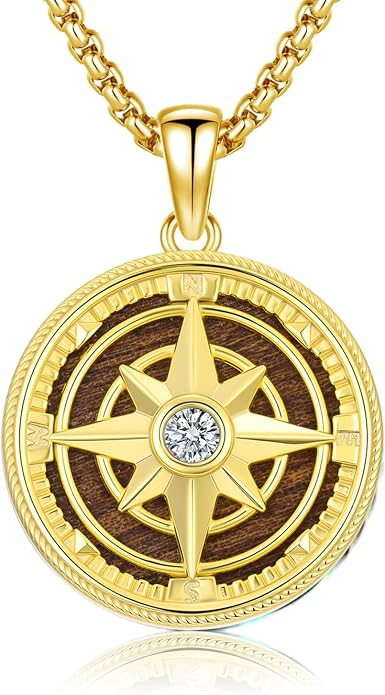 Compass Necklace for Women Graduation Gifts 925 Sterling Silver Celtic Knot Compass Pendant Graduation Jewelry Inspirational Travel Gifts for Women