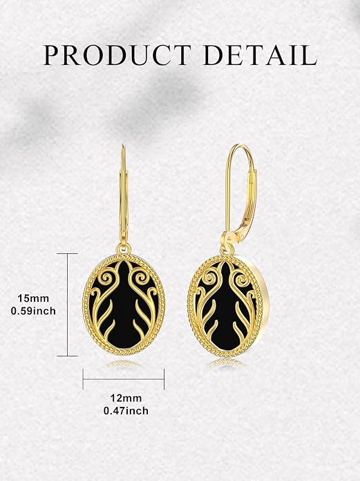 Dorunmo 925 Sterling Silver Western Dangle Earrings for Women Bohemian Earrings Hypoallergenic Christmas Jewelry Gifts for Women