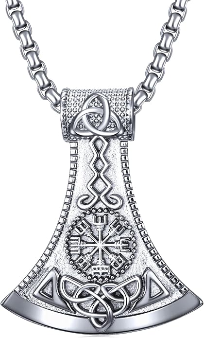 Viking Necklace for Men 925 Sterling Silver Viking Norse Pagan Jewelry Gifts for Women