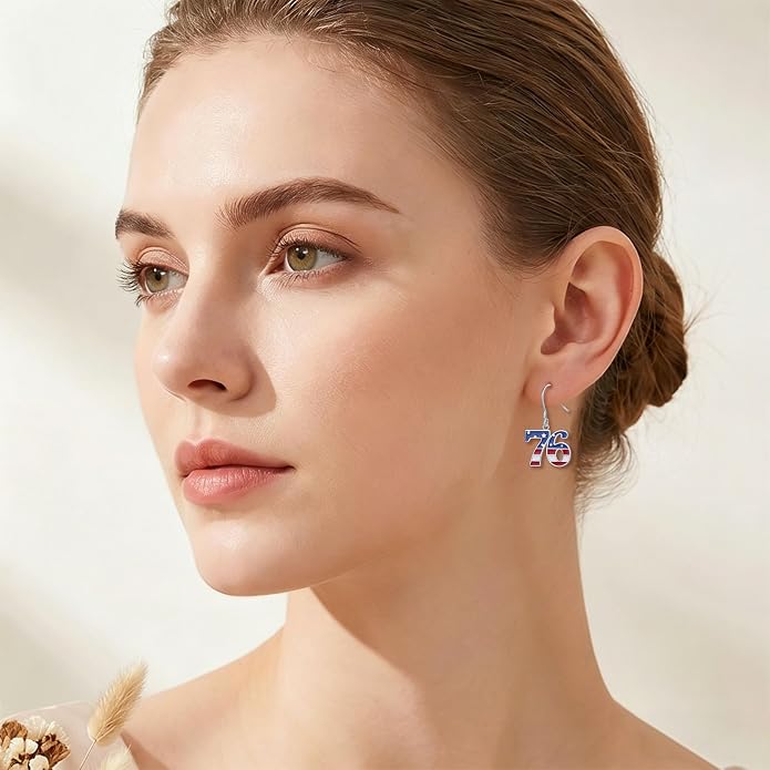 S925 Sterling Silver Trendy Dangle Drop Stud Loops Hoop Earrings for Women Jewelry Cuban Link