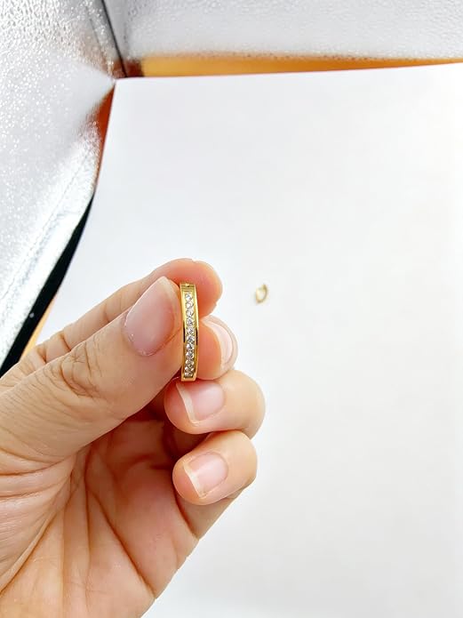 Color Moissanite Titanium Belly Button Ring, Gold Silver Plated Internally Threaded Navel Piercing Jewelry, Hypoallergenic Implant Grade G23 Titanium Belly Ring, Brilliant Cut Moissanite Belly Piercing Rings for Women Men