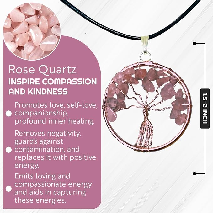 Rose Quartz Crystal Tree, Chakra, Feng Shui, Healing Crystal, Gemstone Tree, Crystal Gifts, Healing Stones, Spiritual Gifts