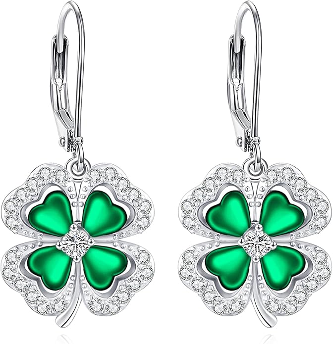 Tree of Life/Cat/Turtle/Butterfly/Flower/Celtic/Turquoise/Moonstone Dangle Earrings for Women Sterling Silver Cute Animals Drop Earrings Jewelry Gifts