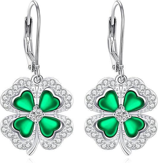 Tree of Life/Cat/Turtle/Butterfly/Flower/Celtic/Turquoise/Moonstone Dangle Earrings for Women Sterling Silver Cute Animals Drop Earrings Jewelry Gifts