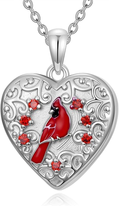 Dorunmo Personalized Locket Necklace 925 Sterling Silver that Holds Pictures Butterfly Birthstone Photo Heart Locket Custom Jewelry Congratulations New Beginnings New Job Gifts for Women