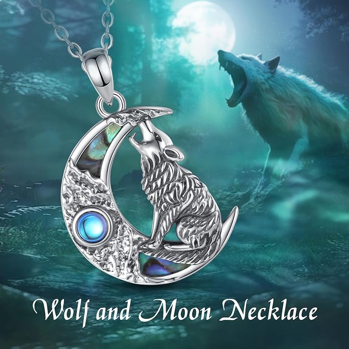Vito 925 Sterling Silver Viking Necklace for Women Men, Viking Dragon/Wolf/Horse/Tree of Life Pendant Norse Amulet Nordic Jewelry for Men