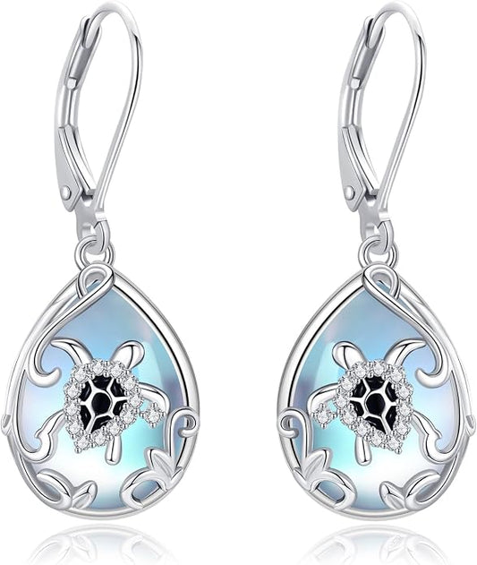 Silver Earrings for Women Sterling Silver Filigree Earrings Teardrop Dangle Drop Filigree Jewelry Gift for Women Mother Mom