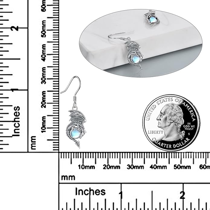 Butterflygold/Cat/dog/Dragonfly/Orca/Bee/Amber/Axolotl/Toothless/Hedgehog/Dragon/Snake/Horse/Mushroom/Anime/Dragonfly Earring for Women Sterling Silver Animals Drop Earring Jewelry Hypoallergenic (silver-butterfly)