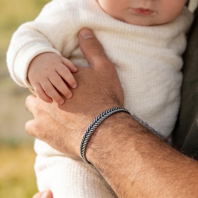 Galis Chain Bracelets For Men - Premium Stainless Steel, Silver, Gold Plated Non Tarnish - Mens Jewelry, Fathers Day Gift