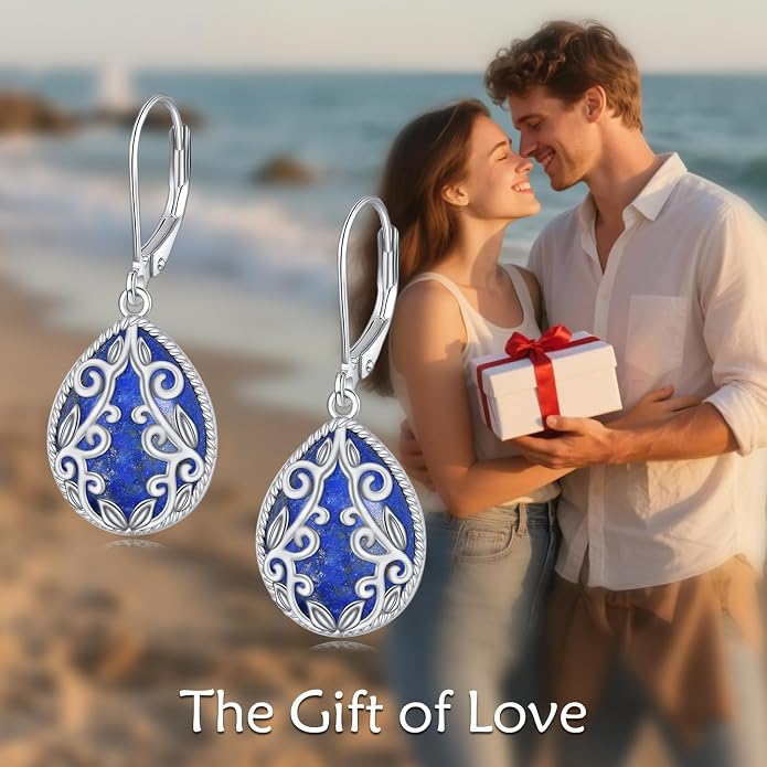 Teardrop Earrings Sterling Silver Filigree Irish Celtic Teardrop Drop Earrings Jewelry Gifts For Women