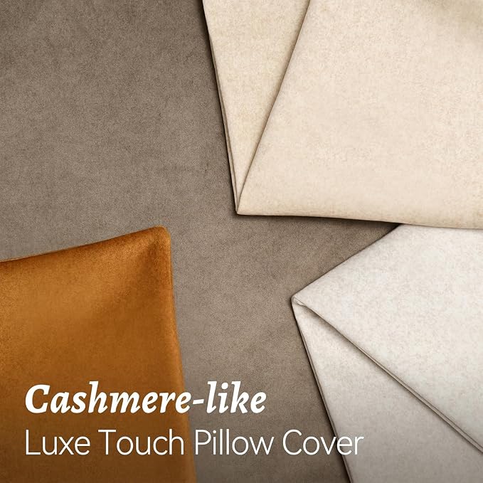 a moment Waterproof Throw Pillow Covers Set of 4,24x24 Inch Outdoor Stain Resistant Pet Friendly Pillowcases Cushion Covers for Patio Sofa and Living Room,Earth's Rhythm