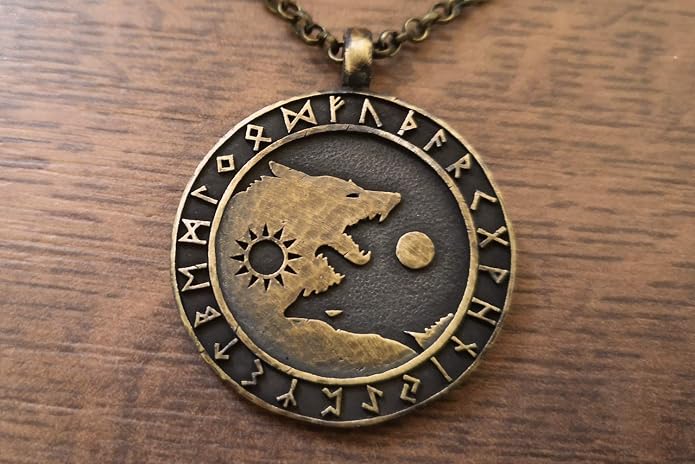 Yin Yang Necklace For Men Ancient Looking High Quality Pendant Jewelry - Yin Yang Gifts - Viking Jewelry for Men