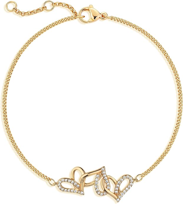 LOYATA Gold Bracelet Gold 14K Gold Filled Dainty Chain Simple Jewelry Gift for Women