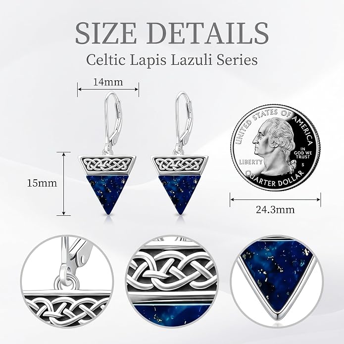 Dorunmo 925 Sterling Silver Western Dangle Earrings for Women Bohemian Earrings Hypoallergenic Christmas Jewelry Gifts for Women