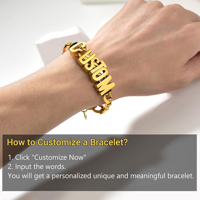 PROSTEEL Silver/Gold/Black Bracelets for Men Figaro Cuban Link, 6mm-13mm Width, 7.5"/8.3"/9" Length, Stainless Steel Mens Bracelet Jewelry with Gift Box