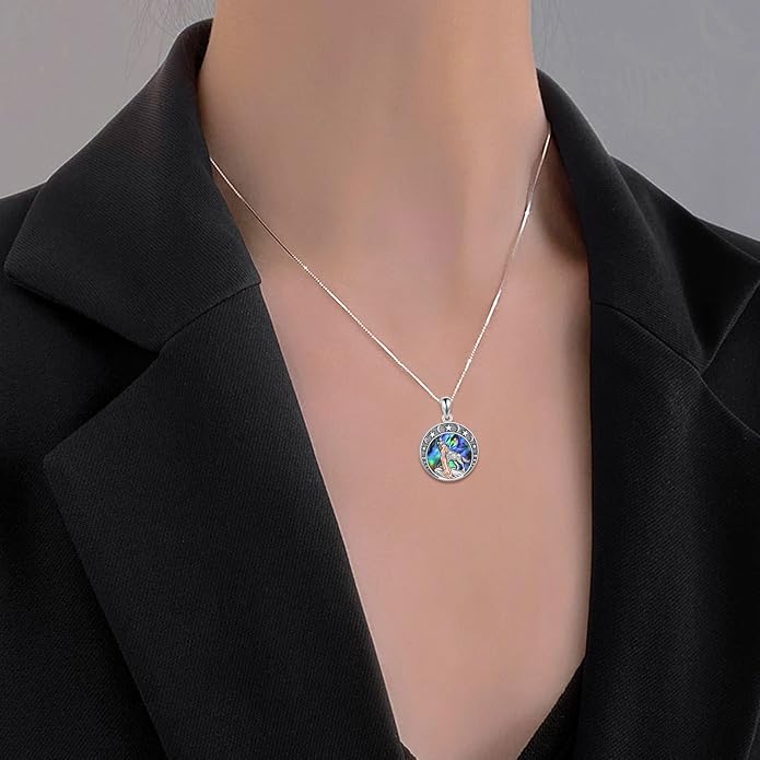 LUHE Animal Necklace Sterling Silver Cute Pendant Jewelry Gifts for Women and Teens