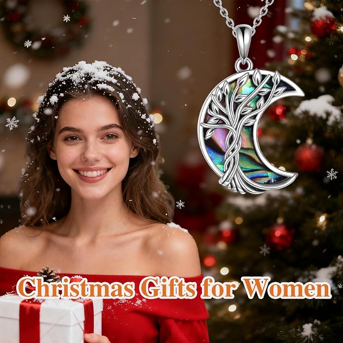 WINNICACA Tree of Life Gifts for Women 925 Sterling Silver Tree of Life Celtic Pendant Necklace Family Irish Jewelry Gifts for Women Wife Girlfriend Anniversary Birthday Gift