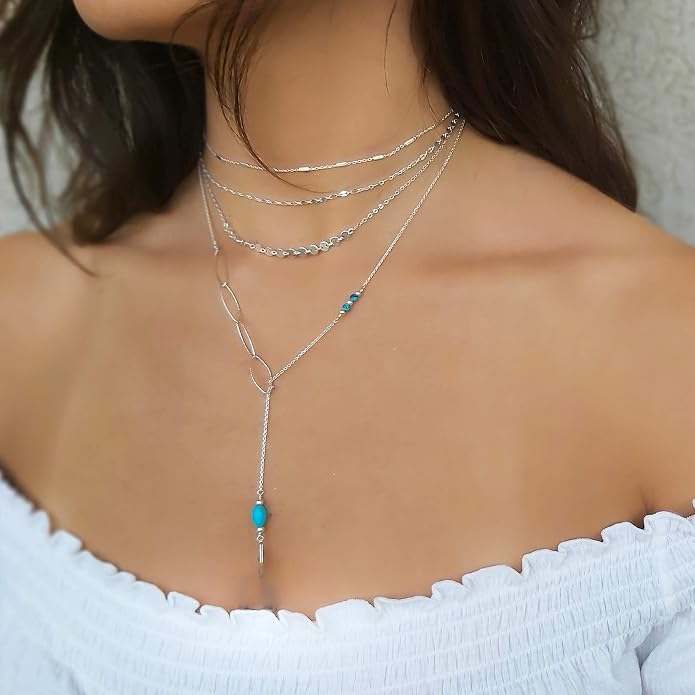Annika Bella Chain Choker Necklace for Women, 925 Sterling Silver Chokers, Length 13-16 Inches, Short Necklaces for Teens, Waterproof Jewelry Gift for Her