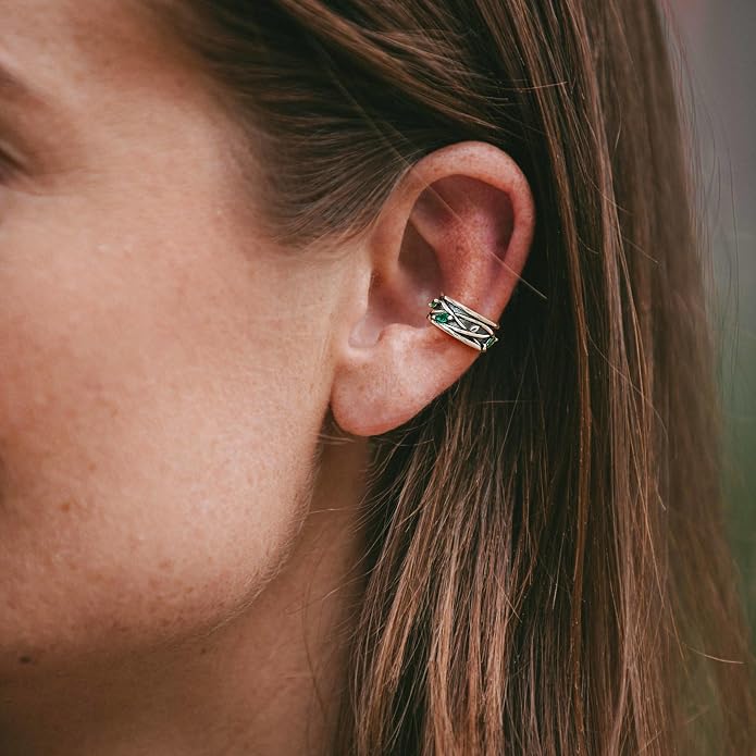 Cuff Earrings 925 Sterling Silver Ear Cuff Earrings Non-Piercing Fake Helix Cartilage Cuff Earrings Various Styles Ear Cuffs Fine Jewelry for Women