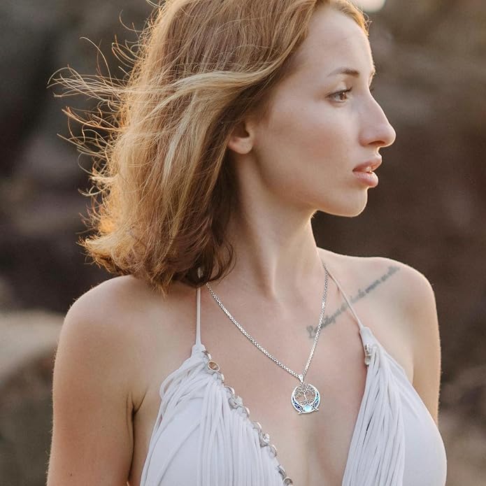 Pentagram/Celtic Knot/Witches Knot/Santa Muerte/Triple Moon Goddess/Baphomet/Hecate Necklace Sterling Silver Magic Wiccan Amulet Pagan Jewelry for Women Men