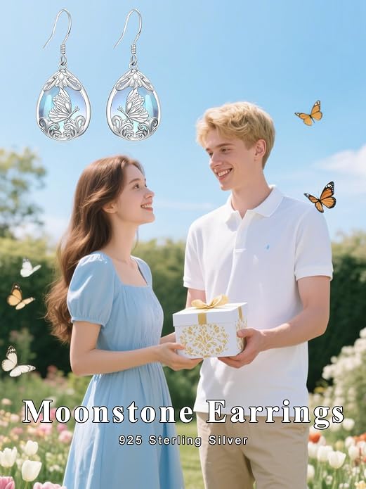 Midari Heart Dangle Earrings 925 Sterling Silver Leverback Drop Earrings Teacher Music Art Jewelry Gifts for Women Students Apple/Guitar/Palette/Note Design