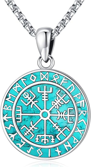 Eusense Viking Jewelry for Men Women Sterling Silver 925 Mjolnir Thors Hammer Pendant Celtic Cross Necklace Wolf Odin Raven Freya Goddess Norse Pagan Compass Vegvisir Yggdrasil Nordic Viking Necklaces Gifts