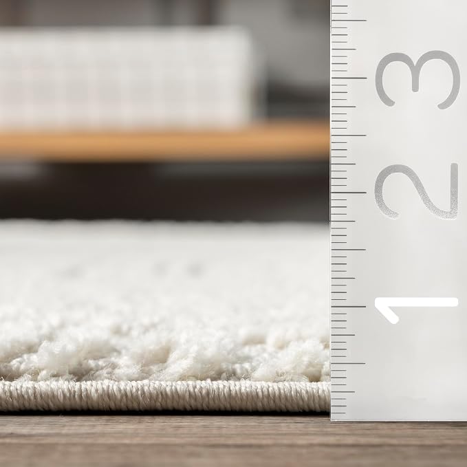 Nuloom Kerry Cream, 9' x 12', Geometric, Soft and Cozy, High Traffic, Stain Resistant, Easy Clean, Durable Area Rug for Bedroom, Living Room, Dining Space, Den, Foyer, Entryway