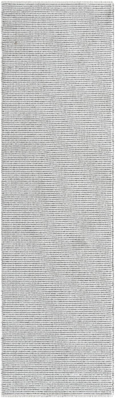 LUXE WEAVERS Two-Tone Fringed Runner Rug Gray 2x7
