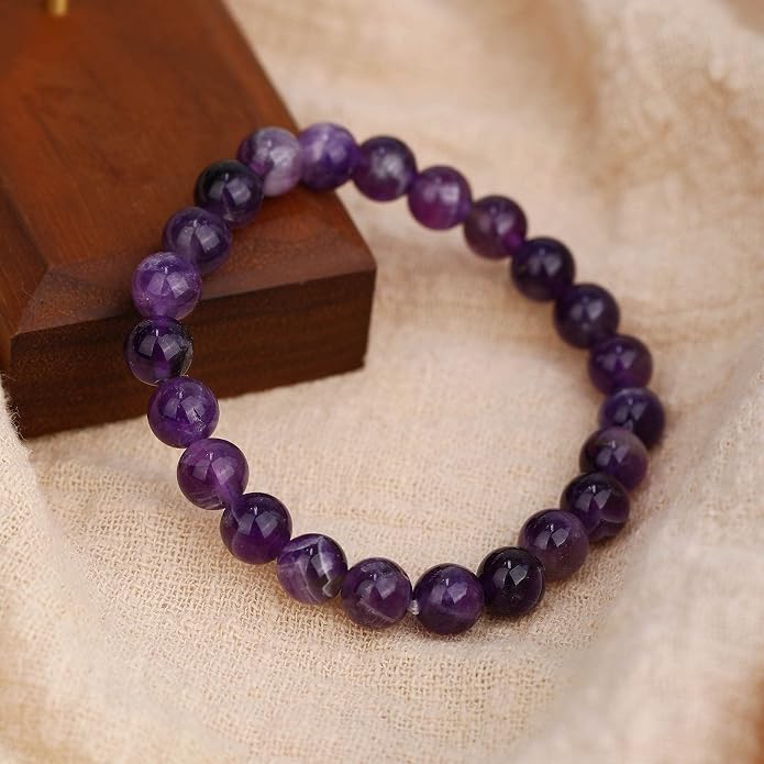Crystal Vibe - Healing Crystal Bracelet for Women & Men | Natural Gemstone Bead Bracelet | Adjustable Handmade Energy Stone Bracelet | Bracelet for Meditation, Yoga & Daily Wear | Multiple Types