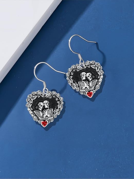 Animal/Leaf/Gothic Dangle Earrings 925 Sterling Silver Animal/Leaf/Gothic Dangle Drop Earrings Easter/Halloween/Christmas Jewelry Gifts for Women Her