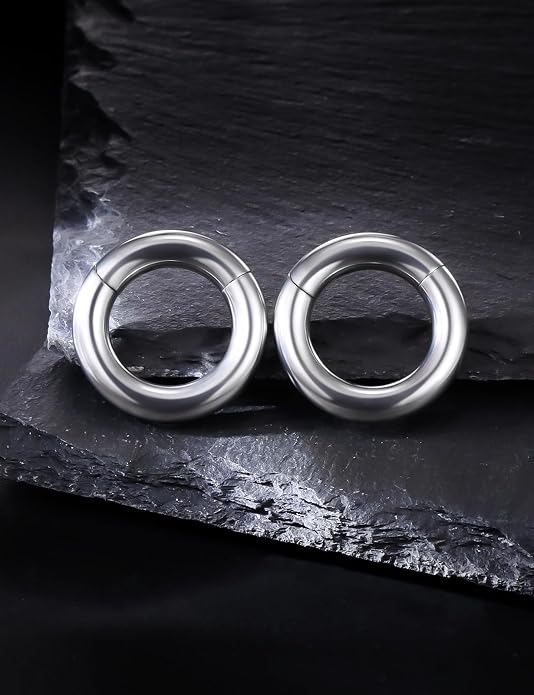 20G 18G 16G 14G 12G 10G 8G 6G 4G 2G Nose Rings Hoops Astm F136 Titanium Clicker Septum Lip Ring Tragus Helix Daith Rook Conch Snug Cartilage Lobe Earrings Hoop Piercing Jewelry For Women Men